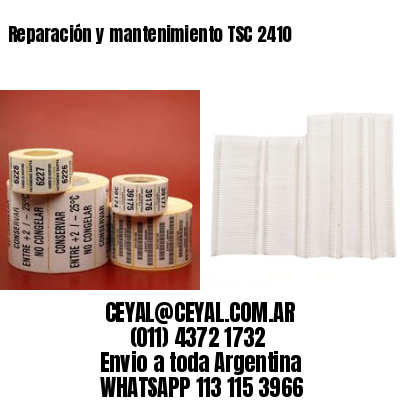 Reparación y mantenimiento TSC 2410