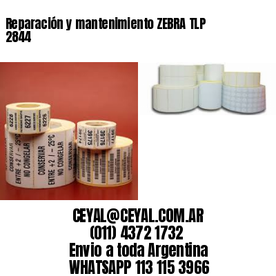Reparación y mantenimiento ZEBRA TLP 2844