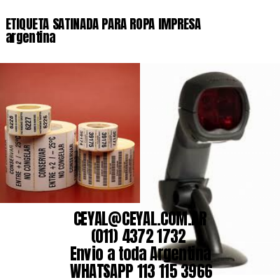 ETIQUETA SATINADA PARA ROPA IMPRESA argentina