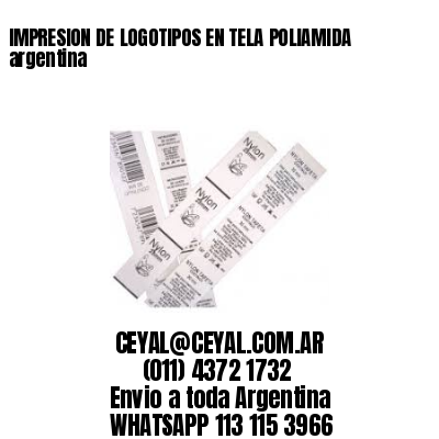 IMPRESION DE LOGOTIPOS EN TELA POLIAMIDA argentina