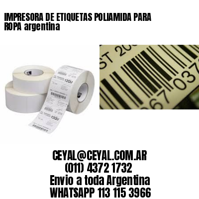 IMPRESORA DE ETIQUETAS POLIAMIDA PARA ROPA argentina