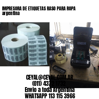 IMPRESORA DE ETIQUETAS RASO PARA ROPA argentina