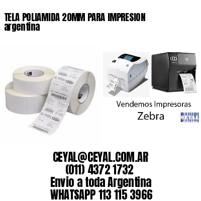 TELA POLIAMIDA 20MM PARA IMPRESION argentina