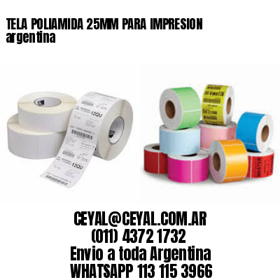 TELA POLIAMIDA 25MM PARA IMPRESION argentina