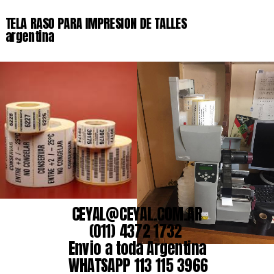 TELA RASO PARA IMPRESION DE TALLES argentina