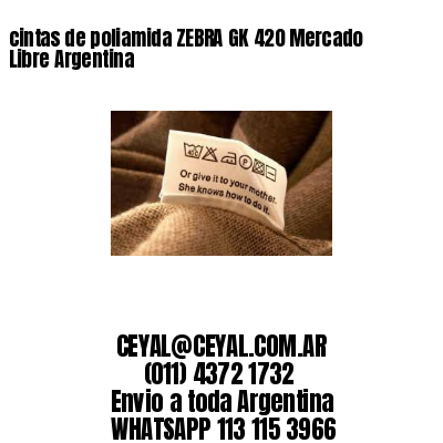 cintas de poliamida ZEBRA GK 420 Mercado Libre Argentina
