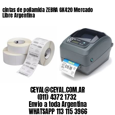 cintas de poliamida ZEBRA GK420 Mercado Libre Argentina