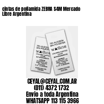 cintas de poliamida ZEBRA S4M Mercado Libre Argentina