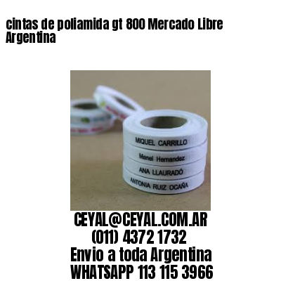 cintas de poliamida gt 800 Mercado Libre Argentina