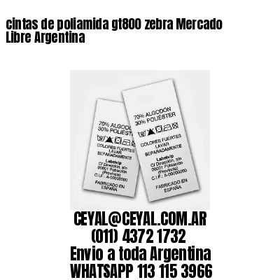 cintas de poliamida gt800 zebra Mercado Libre Argentina