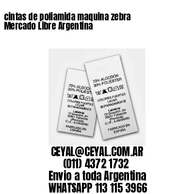cintas de poliamida maquina zebra Mercado Libre Argentina