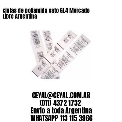 cintas de poliamida sato GL4 Mercado Libre Argentina