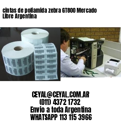 cintas de poliamida zebra GT800 Mercado Libre Argentina