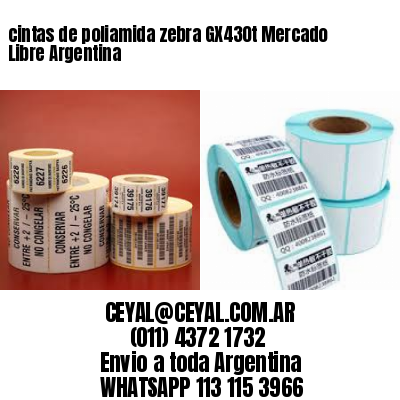cintas de poliamida zebra GX430t Mercado Libre Argentina