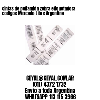 cintas de poliamida zebra etiquetadora codigos Mercado Libre Argentina