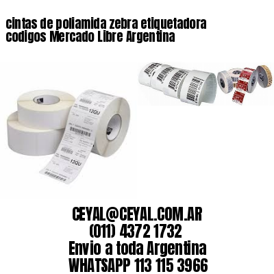 cintas de poliamida zebra etiquetadora codigos Mercado Libre Argentina