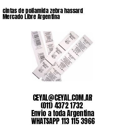 cintas de poliamida zebra hassard Mercado Libre Argentina