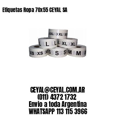 Etiquetas Ropa 70×55 CEYAL SA