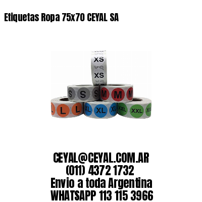 Etiquetas Ropa 75×70 CEYAL SA