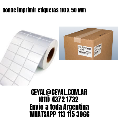donde imprimir etiquetas 110 X 50 Mm