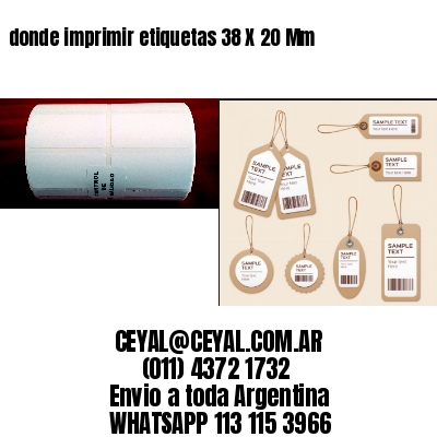 donde imprimir etiquetas 38 X 20 Mm