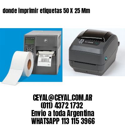 donde imprimir etiquetas 50 X 25 Mm