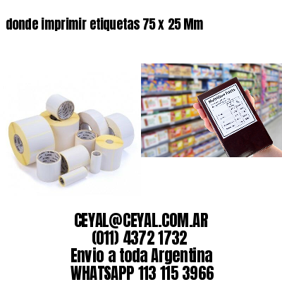 donde imprimir etiquetas 75 x 25 Mm