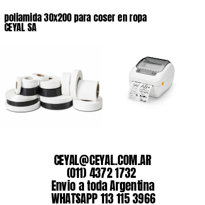 poliamida 30×200 para coser en ropa CEYAL SA