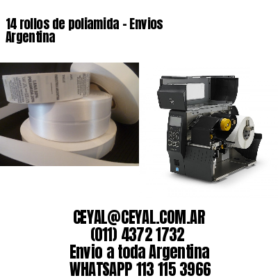 14 rollos de poliamida – Envios Argentina