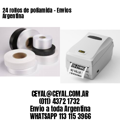 24 rollos de poliamida – Envios Argentina