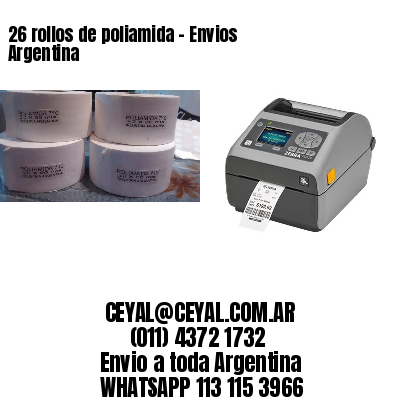 26 rollos de poliamida – Envios Argentina