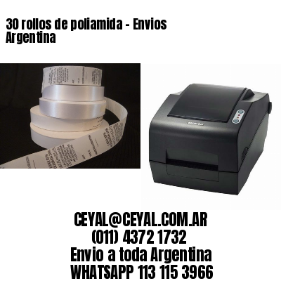 30 rollos de poliamida – Envios Argentina