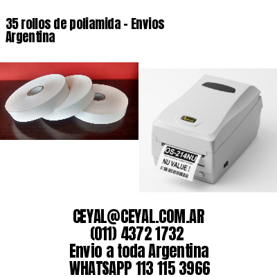 35 rollos de poliamida – Envios Argentina