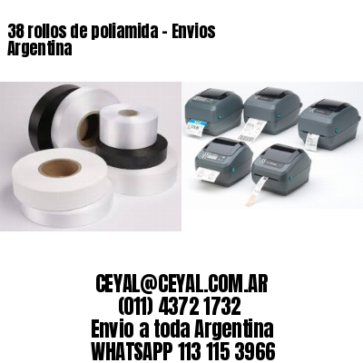 38 rollos de poliamida – Envios Argentina