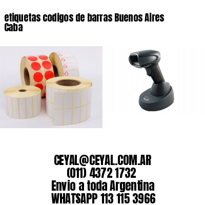 etiquetas codigos de barras Buenos Aires Caba