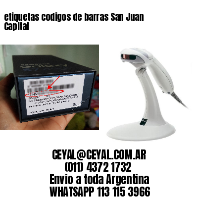 etiquetas codigos de barras San Juan Capital