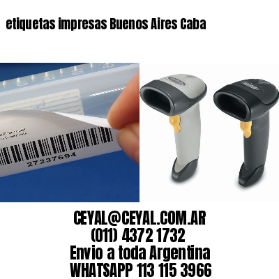 etiquetas impresas Buenos Aires Caba