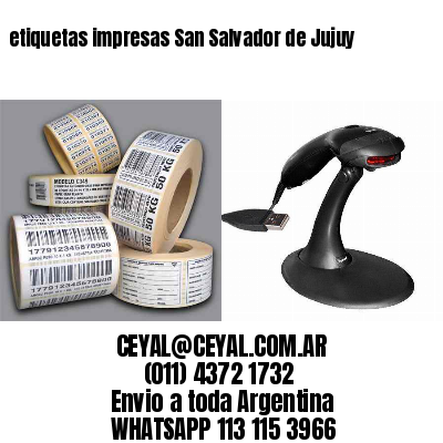 etiquetas impresas San Salvador de Jujuy
