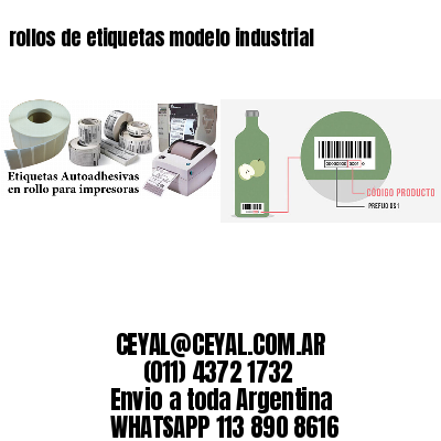 rollos de etiquetas modelo industrial