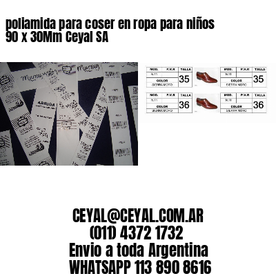 poliamida para coser en ropa para niños 90 x 30Mm Ceyal SA