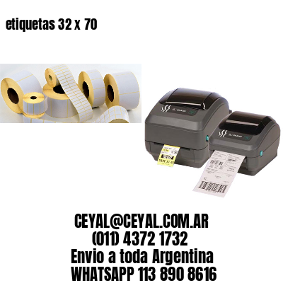 etiquetas 32 x 70
