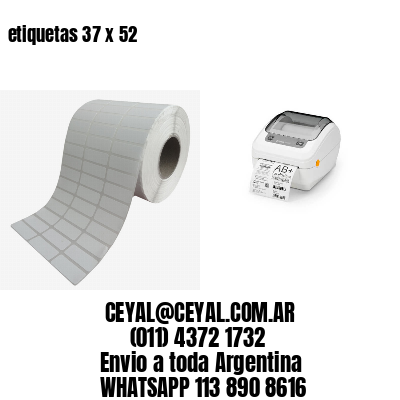 etiquetas 37 x 52