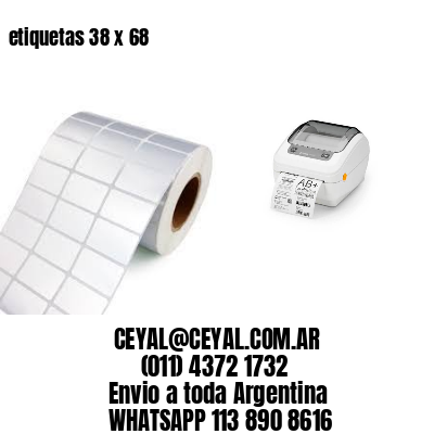 etiquetas 38 x 68