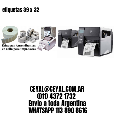 etiquetas 39 x 32