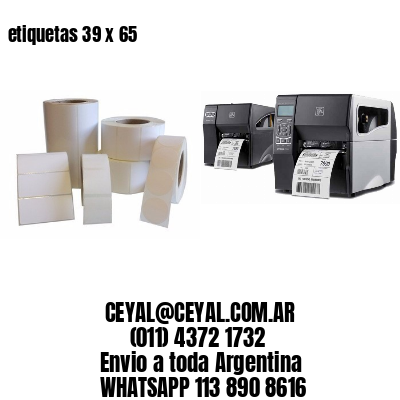 etiquetas 39 x 65
