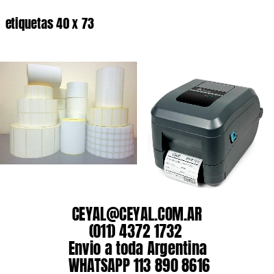 etiquetas 40 x 73