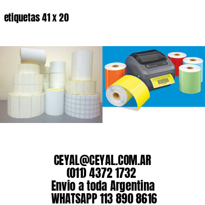 etiquetas 41 x 20