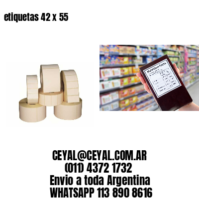 etiquetas 42 x 55