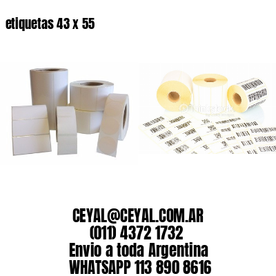 etiquetas 43 x 55