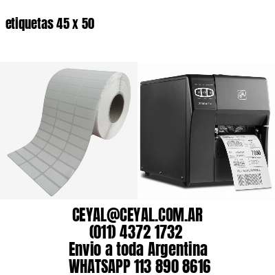 etiquetas 45 x 50